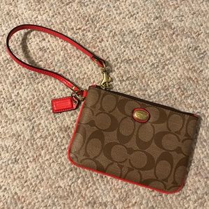 Classic COACH wristlet
